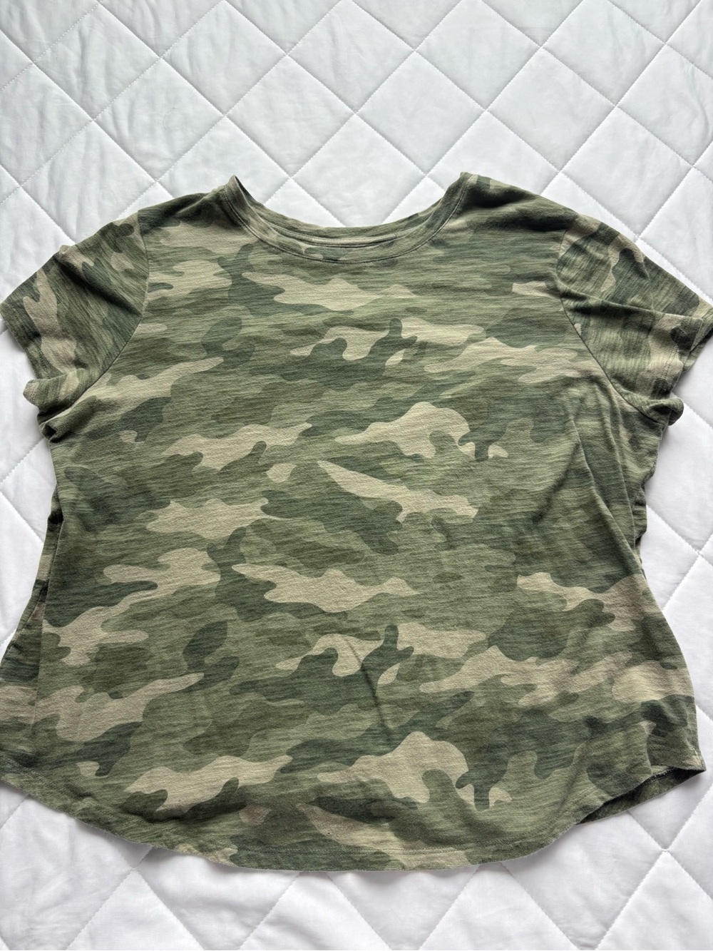 Old Navy Green Camo Oversized Everyday T-Shirt